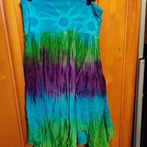 Surrale Tie Dye Hippy Skirt
